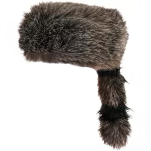 Rhode Island Novelty Raccoon Tail Hat Perfect for Costume Parties and Outdoor Events Unique Design with Fluffy Tail Adds Fun an