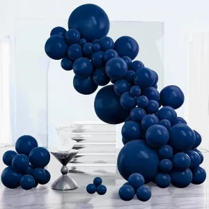 Navy Blue Balloons 85 pcs Pearl Navy Blue Balloons Different Sizes Pack of 18 Inch 12 Inch 10 Inch 5 Inch Navy Balloons for Bal